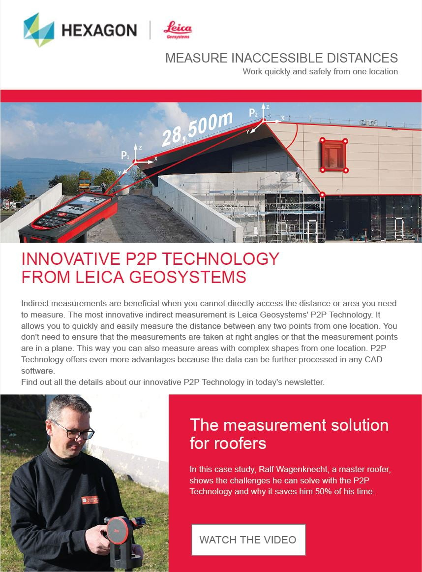 Example of a Leica DISTO Newsletter