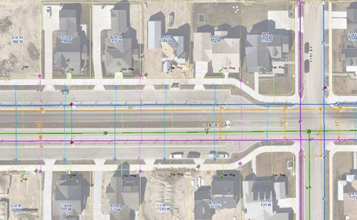 Neighborhood infrastructure plotted by FLX100