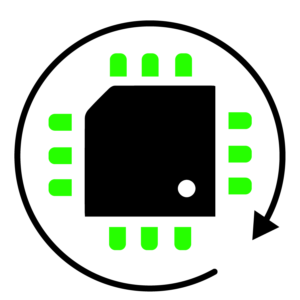 Icono vectorial de actualización del firmware