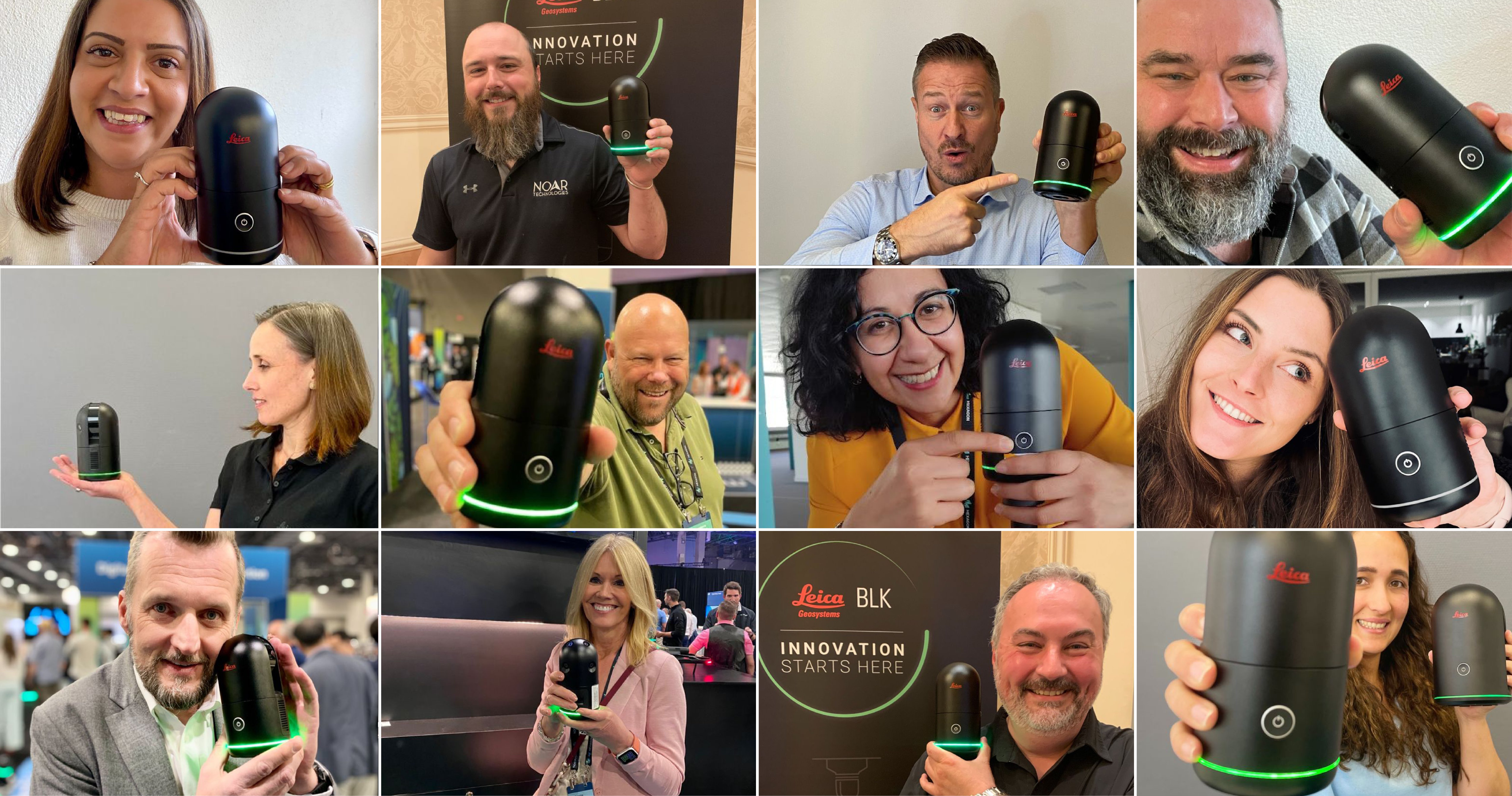 Image collage of people's first impressions of the new BLK360