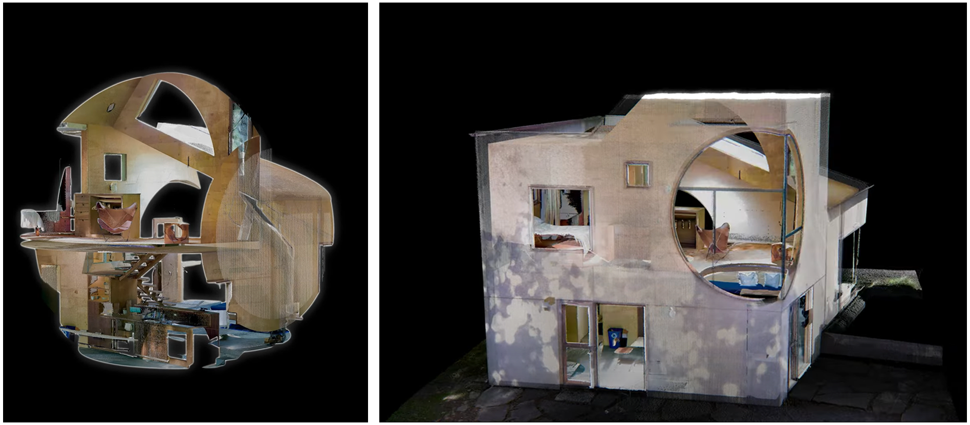 Point cloud data of Ex of In House taken with the BLK360