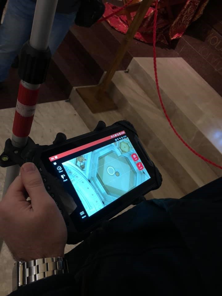 Fernsteuerung des BLK3D mittels eines Tablets.