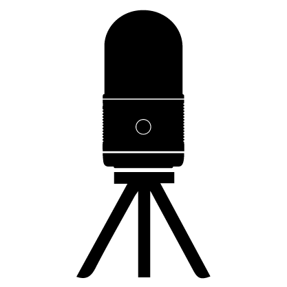 icono vectorial de un BLK360 en un trípode