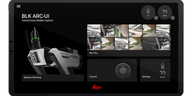 Interface de Usuário do Leica BLK ARC