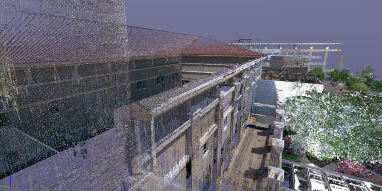BLK2GO point cloud scan of Saint Francis Hospital