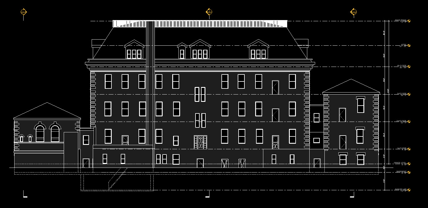 Edifício no Revit baseado nos dados de escaneamento do Leica BLK2GO