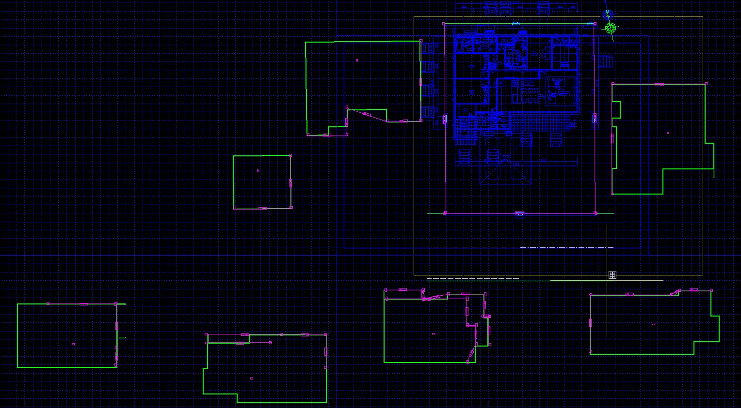 3. Placement of pre-created 3D of neighboring buildings according to the DXF