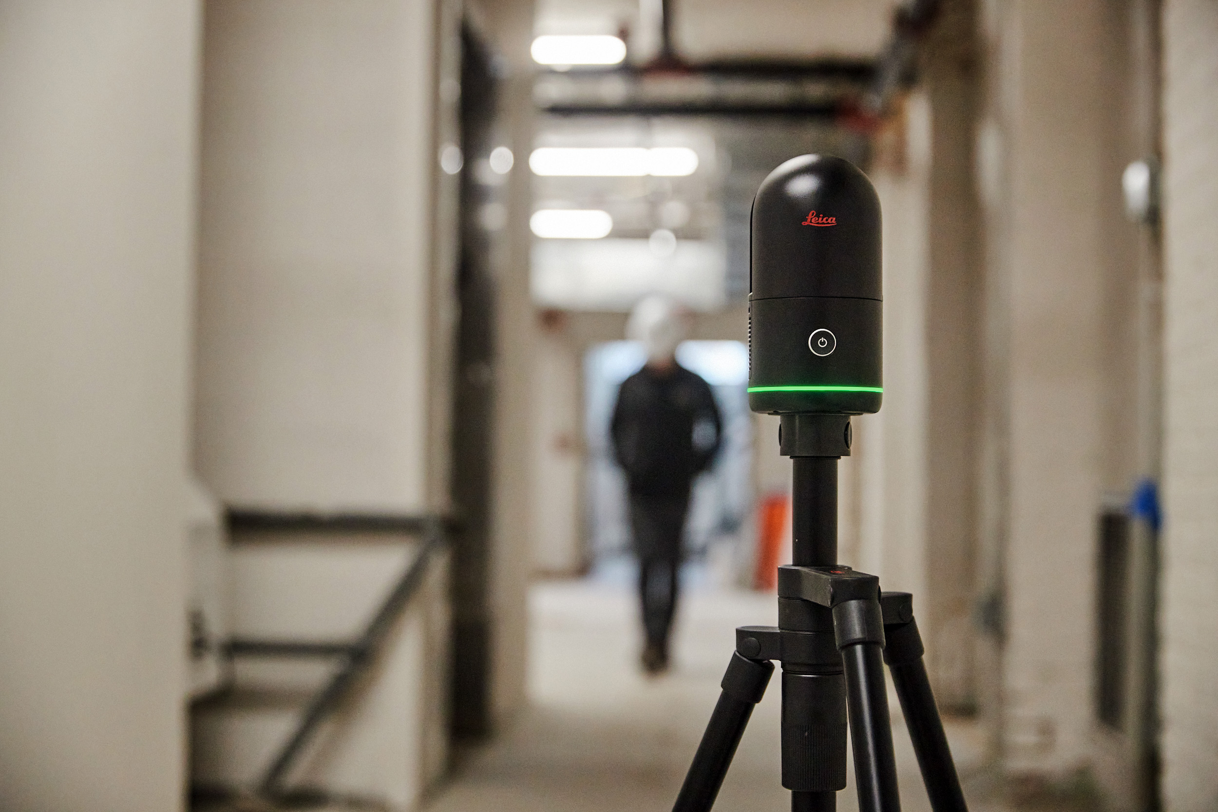 BLK360 em uma sala de caldeiras 