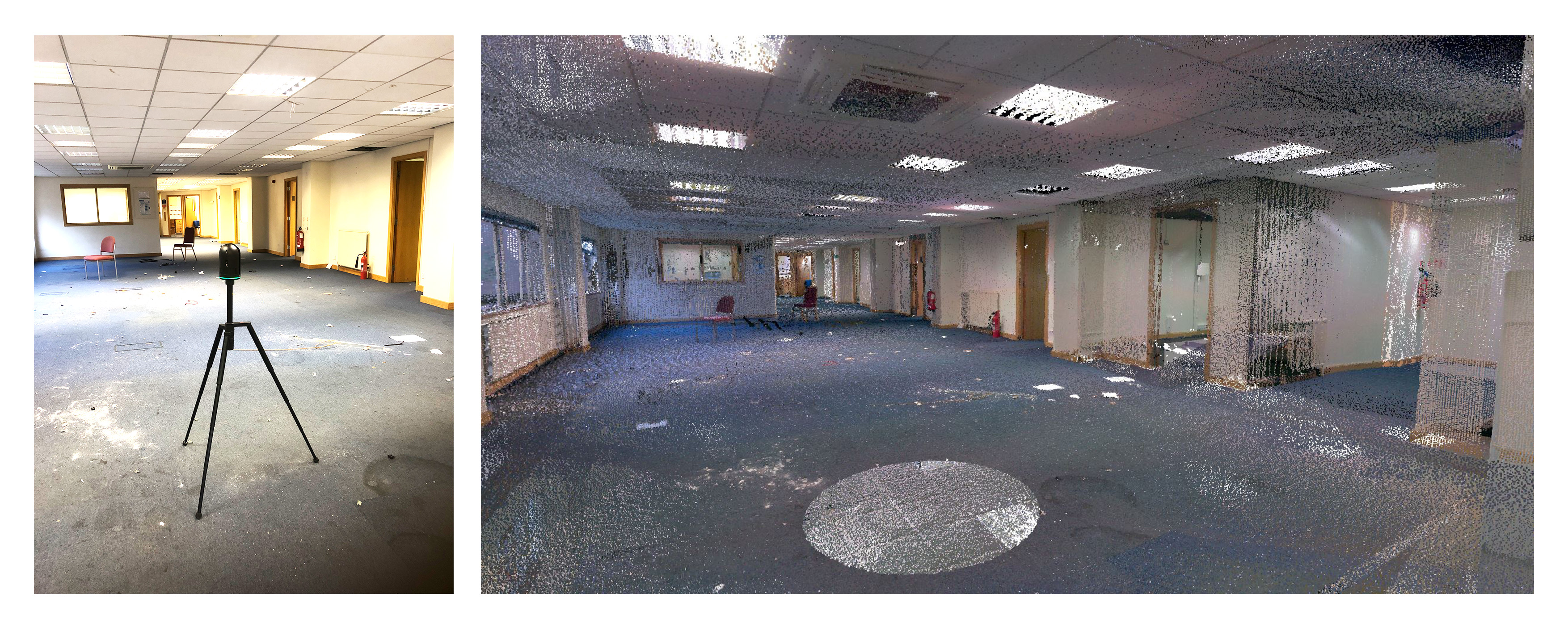 Hoddeson warehouse image and pointcloud