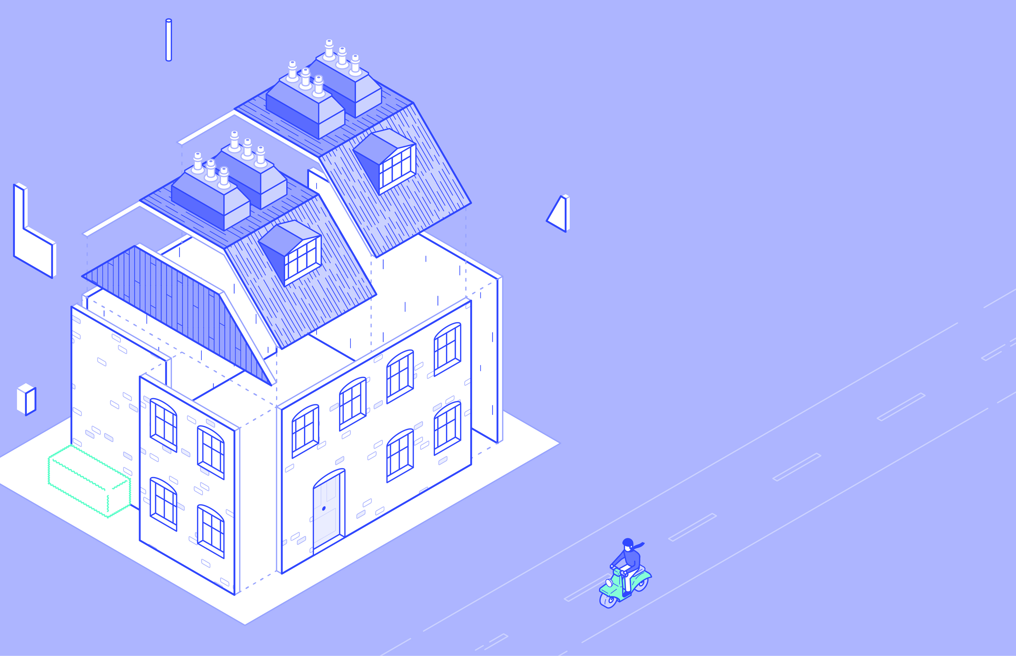 Spec house illustration