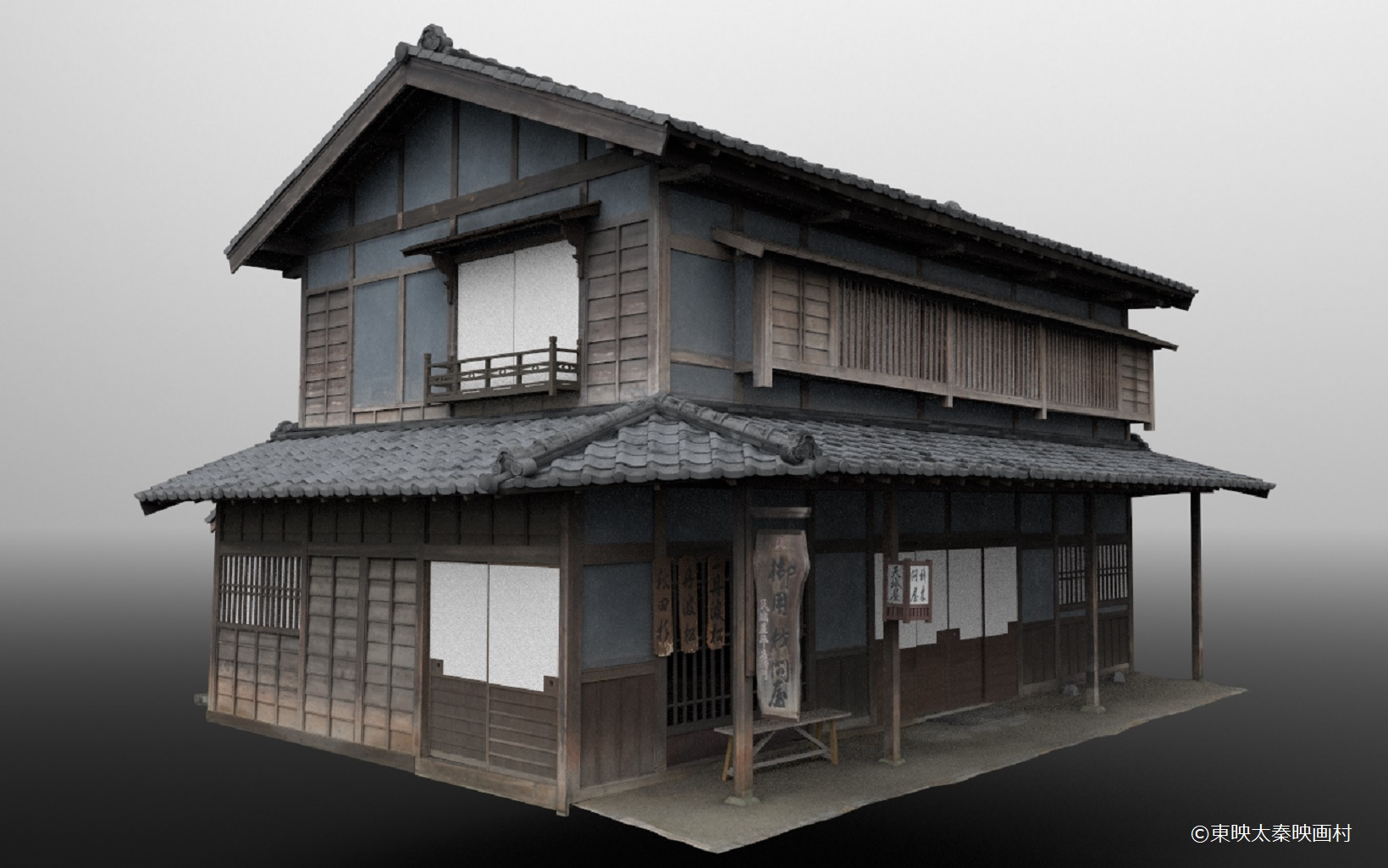 3Dスキャンデータと写真データを合成し、両者の「いいとこどり」をして、実在の建物を表現力豊かに再構築したデジタルセット 第2 は、福島県白河市の小峰城だ。