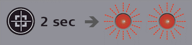 Smart Targeting key pressed min. 2sec