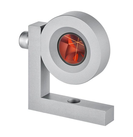 Mini monitoring prism mounted in a metal holder