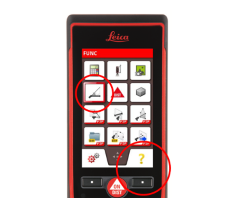 Leica Disto s910 help button function