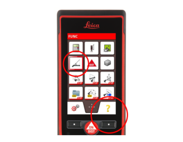 Leica Disto s910 help button function